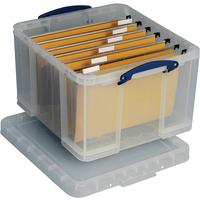 Really Useful 42 Litre Box and Lid Clear 520x440x310mm
