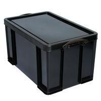 Really Useful 84 Litre Recycled Box Black 84BKR