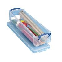 really useful 15l pencilstationery box clear