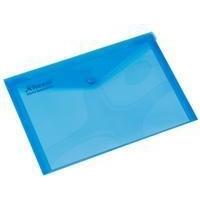 rexel carry folder a4 translucent blue pack of 5