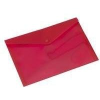 Rexel Carry Folder A4 Translucent Red Pack of 5