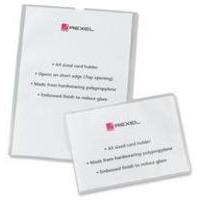 Rexel Nyrex Card Holder A5 Clear Open Top Pack of 25