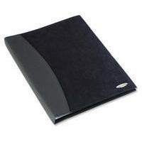 rexel soft touch combo display book 24 pocket black 2101186