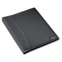 rexel soft touch smooth display book 24 pocket black