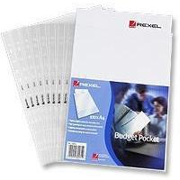 Rexel Budget Pocket A4 Clear Pack of 100 11000