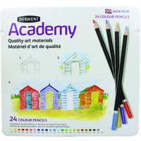 Rexel Derwent Academy Colouring Pencils Tin of 24