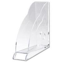 rexel nimbus magazine rack clear single