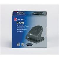 rexel v220 value 2 hole metal punch 20 sheet blue