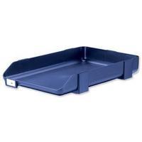 rexel agenda 55m classic letter tray stackable blue single