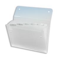 Rexel Ice Expanding File with 6 Pockets (Clear)