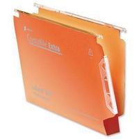 Rexel Crystalfile Extra Lateral File 30mm 300 Sheets (Orange) 1 x Pack of 25 Files
