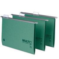 Rexel Multifile (A4) Suspension File 15mm (Green) - 1 x Pack of 50 Suspension Files