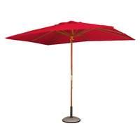 Rectangular 3m x 2m Premium Red Parasol