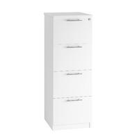 Reflections 4 Draw Filing Cabinet White Gloss Professional Assembly Included