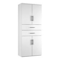 Reflections 4 Door 2 Drawer Combination Cupboard White Gloss Professional Assembly Included