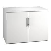 Reflections 2 Door Low Storage Unit White Gloss Self Assembly Required