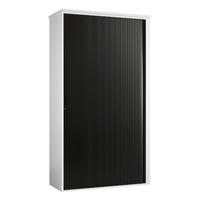 Reflections Tall Tambour Storage Unit Black Gloss Professional Assembly Included