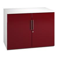 Reflections 2 Door Low Storage Unit Burgundy Self Assembly Required