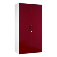 Reflections 2 Door Tall Storage Unit Burgundy Self Assembly Required