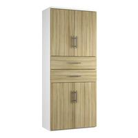 reflections 4 door 2 drawer combination cupboard light olive professio ...