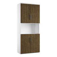 reflections 4 door combination cupboard dark olive self assembly requi ...