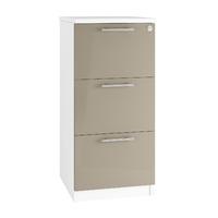 Reflections 3 Draw Filing Cabinet Stone Grey Self Assembly Required