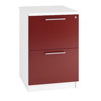 Reflections 2 Draw Filing Cabinet Burgundy Professional Assembly Included