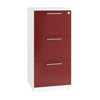 Reflections 3 Draw Filing Cabinet Burgundy Professional Assembly Included