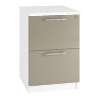 Reflections 2 Draw Filing Cabinet Stone Grey Self Assembly Required