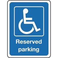 reserved parking 300 x 400 reflective