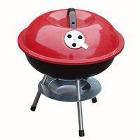 redwood leisure mini portable barbecue with enameled red finish