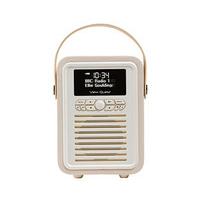 Retro Mini Portable DAB Radio, Cream