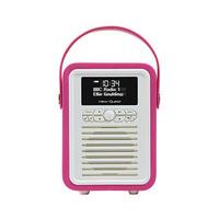 Retro Mini Portable DAB Radio, Hot Pink