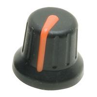 rean p670 s 03 s6 16mm soft touch knob with orange pointer