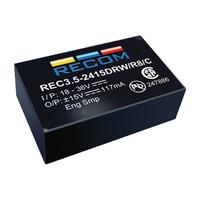 recom 11001198 rec35 0512srwr10a dcdc converter 45 9v in 12v out