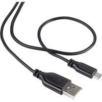 Renkforce 1344037 USB 2.0 Connection Cable A / Micro-B Black 1m