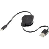 renkforce 1365732 lightning to usb cable roll 08m