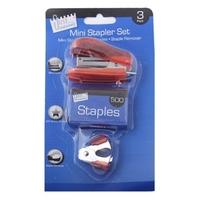 Red Mini Stapler Set