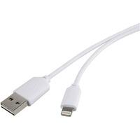 Renkforce 1362473 USB 2.0 Cable To Apple Lightning Connector - Whi...