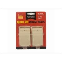 Rentokil Quick Set Mouse Traps (Twin Pack)