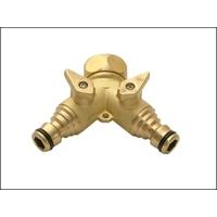 Rehau Brass Dual Tap Connector 1/2in