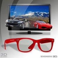 red 3d polarised glasses