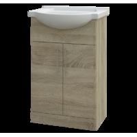 repose 550mm vanity unit bordeaux oak