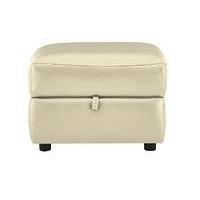 relax station cozy leather storage footstool