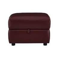 Relax Station Cozy Leather Storage Footstool