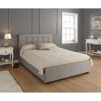 Regal Ottoman Storage Bed Frame Grey Kingsize