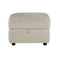 relax station cozy fabric storage footstool