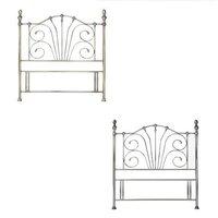 Rebecca Headboard Double - Antique Brass