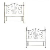 Rebecca Headboard Kingsize - Antique Brass