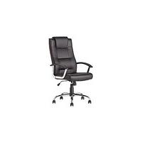 Rectangular High Back Chair - Black